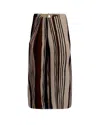 Max Mara Multicolour Crew Neck Stripes Top In Multicolor