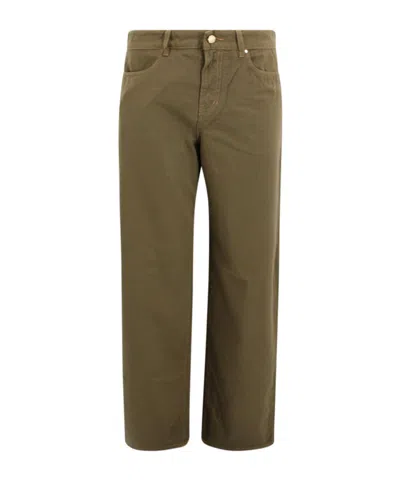 Max Mara Multi-pocket Casual Pants In Green