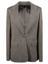 Max Mara Muschio Blazer In Grey/black