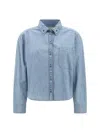 Max Mara Musette Shirt In Navy Light In Blu