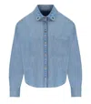 Max Mara Musette Shirt In Navy Light In Blue