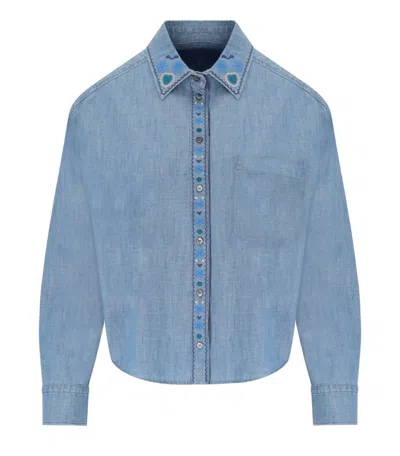 MAX MARA MUSETTE LIGHT BLUE SHIRT