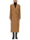 Max Mara Agar Cashmere And Wool Coat In Beige