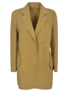 Max Mara Sfilata Woman Blazer Mustard Size 10 Cotton In Gold