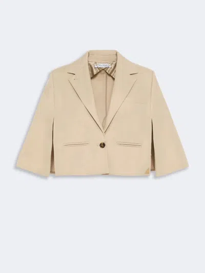 Max Mara Mxaaccento Cape Beige In Neutral