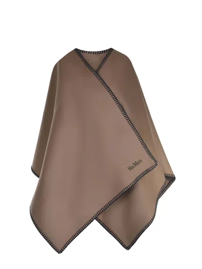 Max Mara "mxacolomba" Cape In Brown