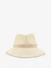 Max Mara Maxmara Mxadolmen Woven Straw Hat With Grosgrain Band In Neutral