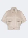 Max Mara Dream Button-up Cape Jacket In Gray