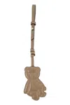 Max Mara Bear Shaped Keyring In Brown