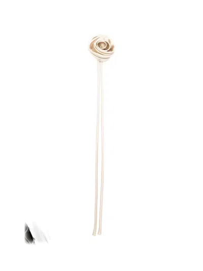 Max Mara Mxamoschea Floral-appliqué Brooch In Pattern
