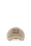 Max Mara Casquette De Baseball En Drap De Cachemire In Brown