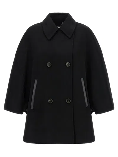 Max Mara Mxaospite Cape In Black