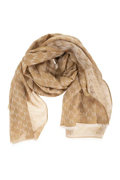 Max Mara Mxapaniere - Jacquard Wool, Cotton And Silk Stole
