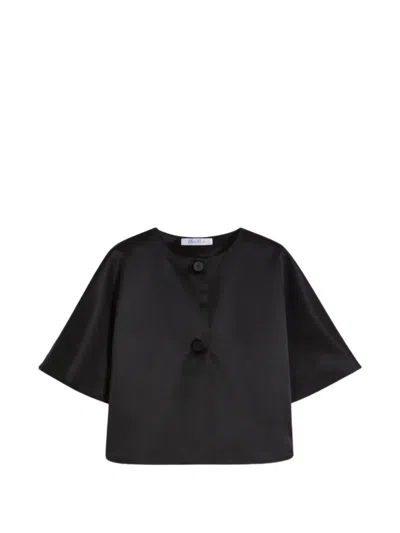 Max Mara Mxautile Buttoned Cape In Blue