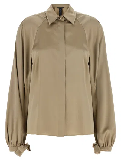 Max Mara Mxealare Shirt And Blouse Beige In Brown