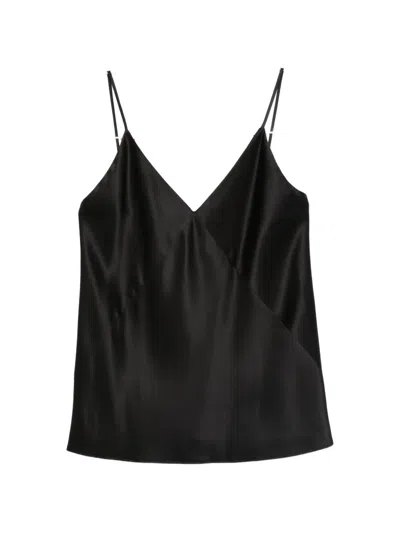 Max Mara Mxebacco V-neck Blouse In Black