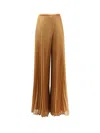 Max Mara Pianoforte Grembo Plisse Pants In Brown