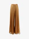 Max Mara Pianoforte Grembo Plisse Pants In Brown