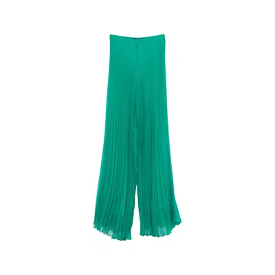 Max Mara Mxegrembo Pleated Trousers In Green