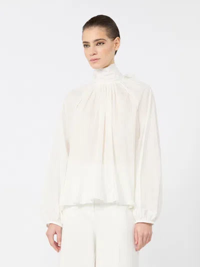 Max Mara Mxevalle Mini Shirt In White