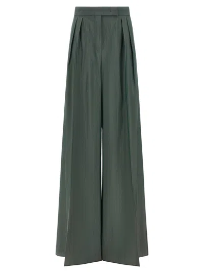 Max Mara Mxgiallo Pants Green In Blue