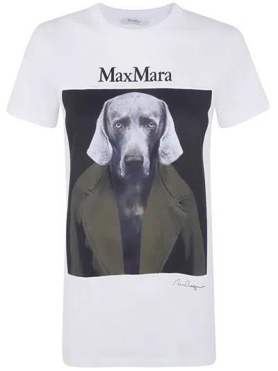 MAX MARA MAX MARA "MXM CALCA" CLASSIC PRINT T-SHIRT
