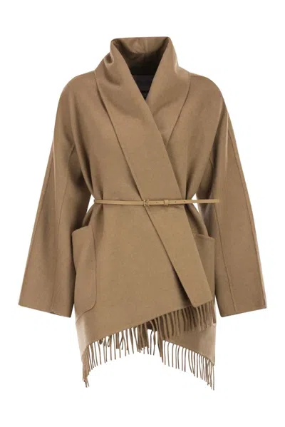 Max Mara Mxmabilita - Camel Cardigan Coat In Brown
