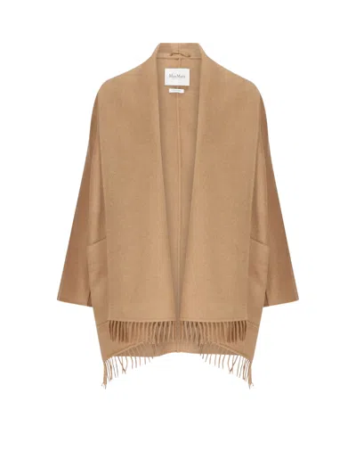 Max Mara Mxmabilita Short Camel Coat In Neutral