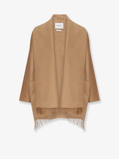 Max Mara Mxmabilita Short Camel Coat In Brown
