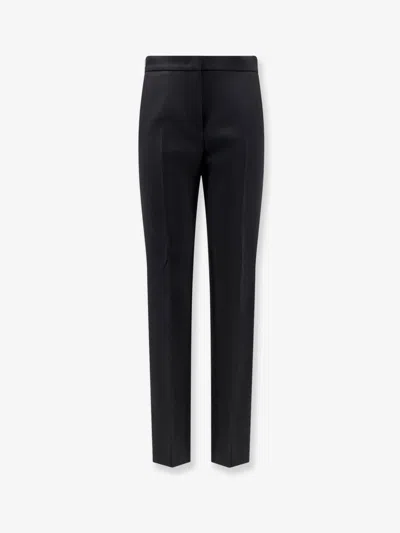 Max Mara Mxmacino Stretch Virgin Wool Trousers In Black
