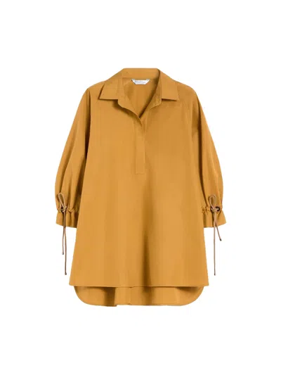 Max Mara Mxmadorni Blouse In Yellow