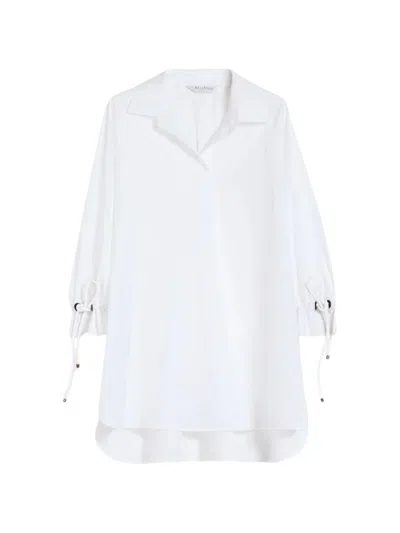Max Mara Mxmadorni Cotton Shirt In White