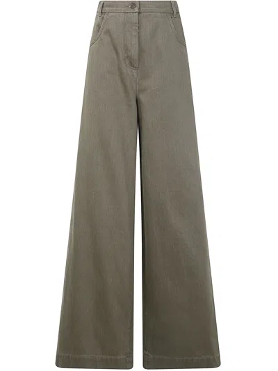 Max Mara Mxmalamaro Denim Trousers In Multi