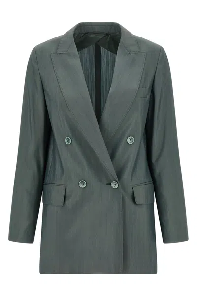 Max Mara Mxmalbata Blazer In Green
