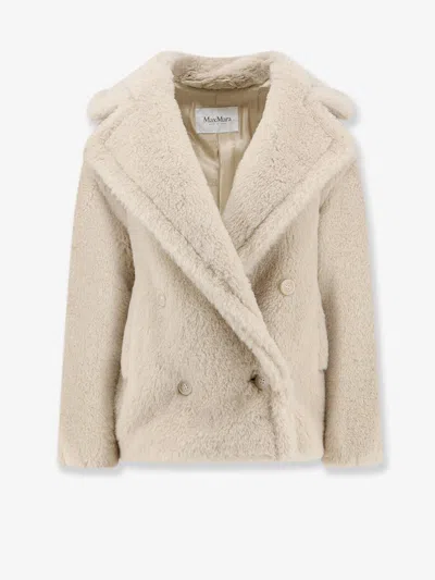 Max Mara Mxmalcuno Alpaca, Wool, And Silk Jacket In Beige