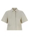 Max Mara Mxmangio Jacket In Cream
