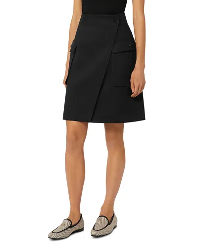 Max Mara Mxmautore Wrap Skirt In Black
