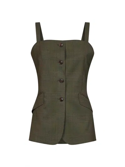 Max Mara Mxmbacca Vest In Green
