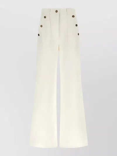 Max Mara Mxmbadesse High Waist Wide Leg Trousers In Neutral