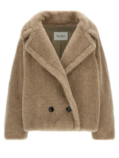 Max Mara Teddy Coat Made Of Alpaca And Cashmere In Neutral