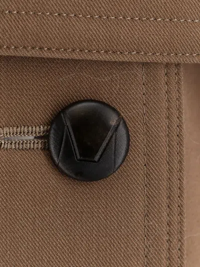 Max Mara Mxmcerto Virgin Wool Trench In Brown