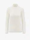 Max Mara Mxmcono Wool Turtleneck In White