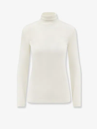 Max Mara Mxmcono Wool Turtleneck In White