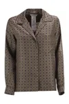 Max Mara Maxmara Mxmdisco Semi Fitted Printed Silk Shirt
