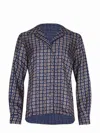 Max Mara Maxmara Mxmdisco Semi Fitted Printed Silk Shirt