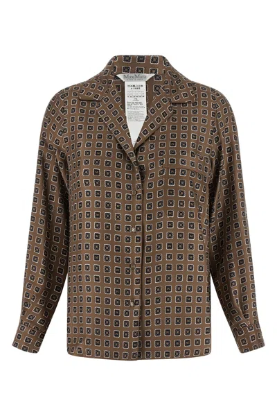 Max Mara 'mxmdisco' Shirt In Brown