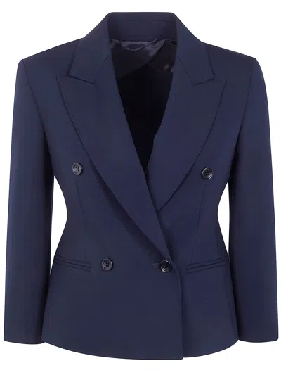 Max Mara "mxmdorico" Classic Fit Jacket In Blue