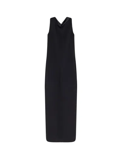 Max Mara Mxmeaere Long Dress In Black