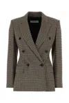 Max Mara Houndstooth T-shirt Jacket Double-breasted Lined Wool-blend