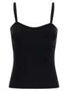 Max Mara Mxmepica Top Fitted Silhouette Spaghetti Straps In Black